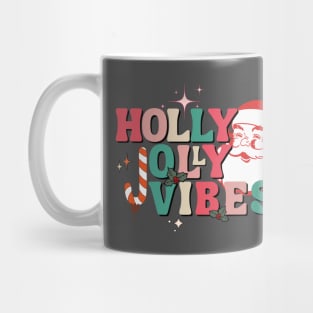 Holly Jolly Vibes Santa Mug